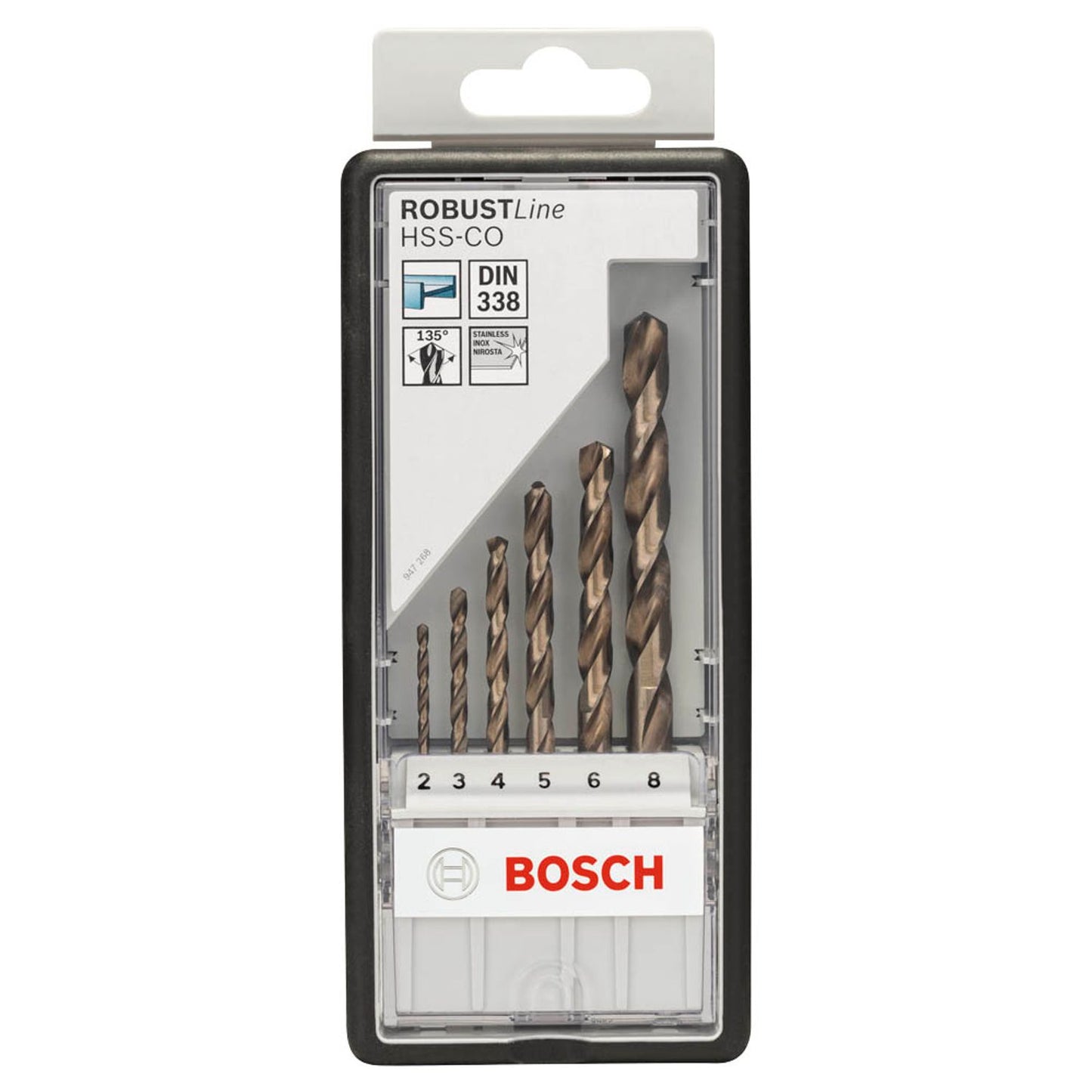 BOSCH Robust Line HSS Cobalt-Legierung Metallbohrer-Set, 6-teilig | 2607019924
