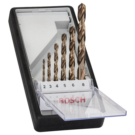 BOSCH Robust Line HSS Cobalt-Legierung Metallbohrer-Set, 6-teilig | 2607019924
