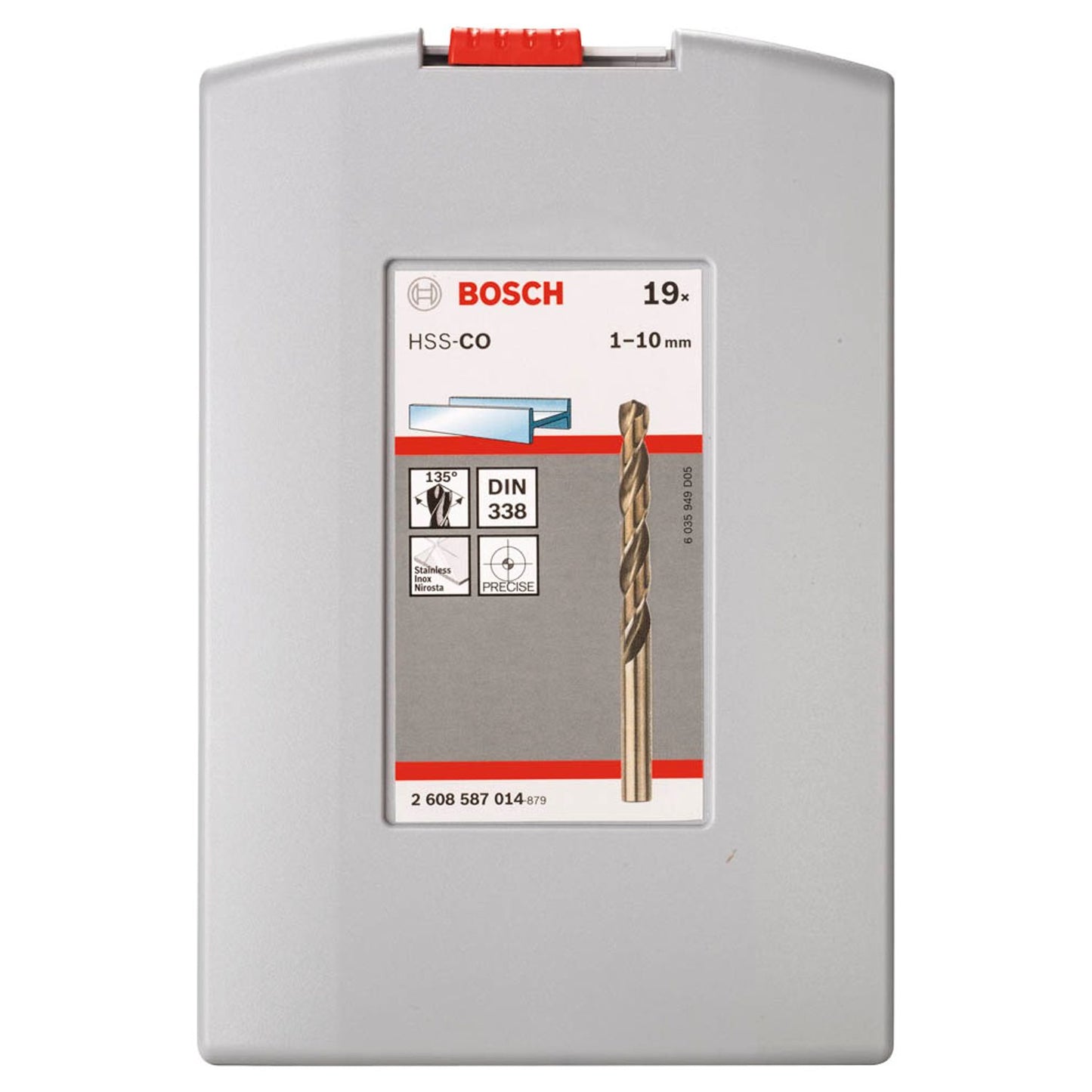 BOSCH Pro Box HSS-Cobalt-Legierung Metallbohrer-Set, 19-teilig | 2608587014