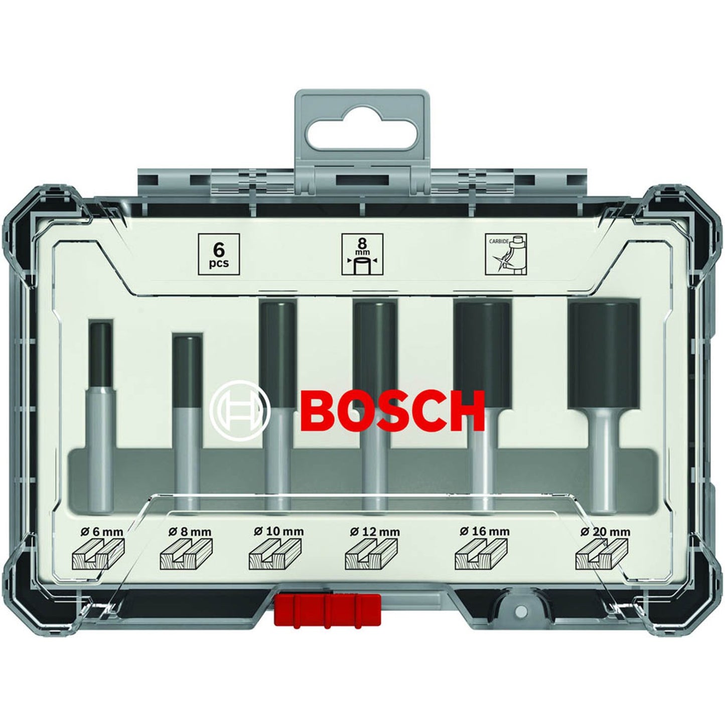 BOSCH Standard for Wood Nutfräser-Set 6-teilig | 2607017466