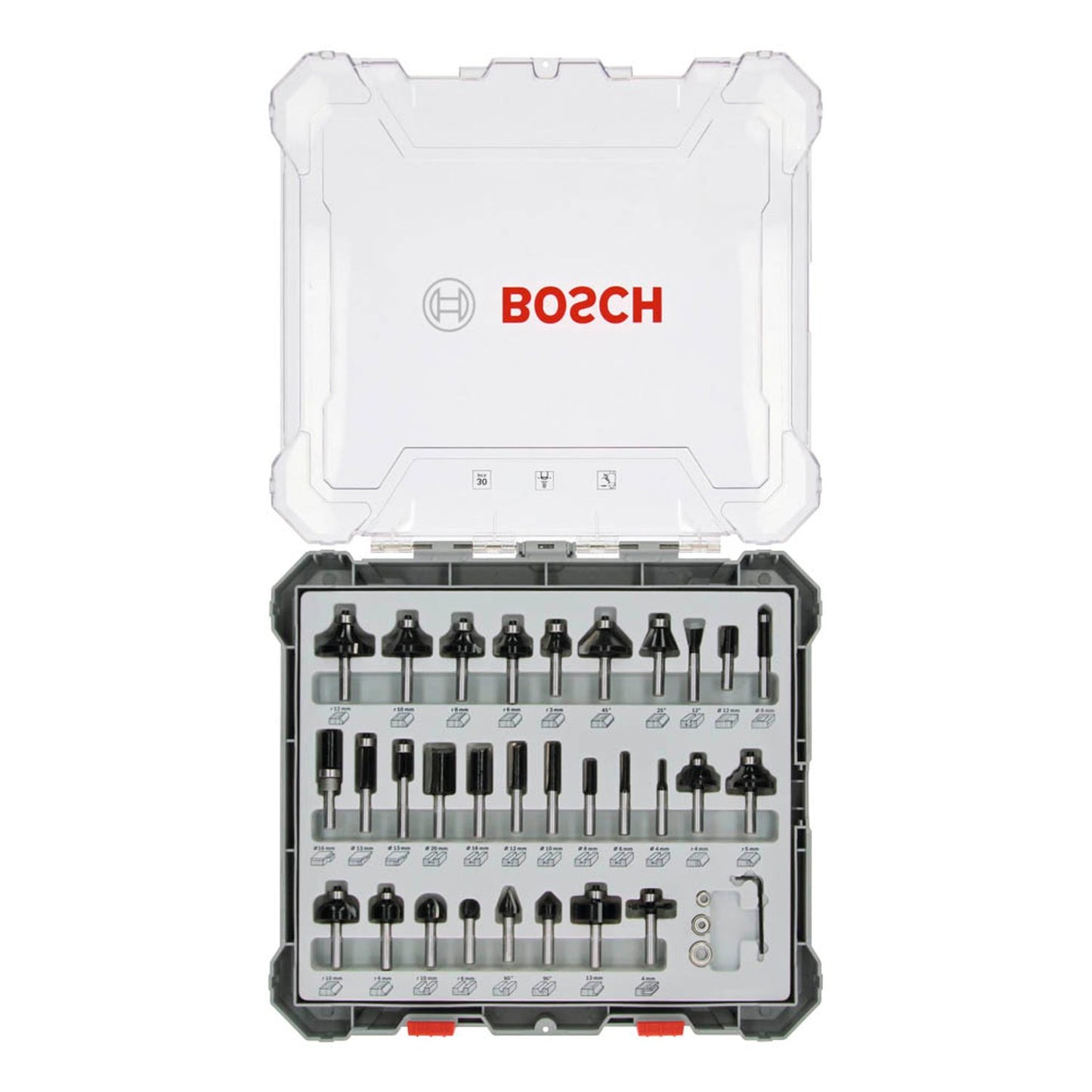 BOSCH Mixed Set Fräser-Set 30-teilig | 2607017475