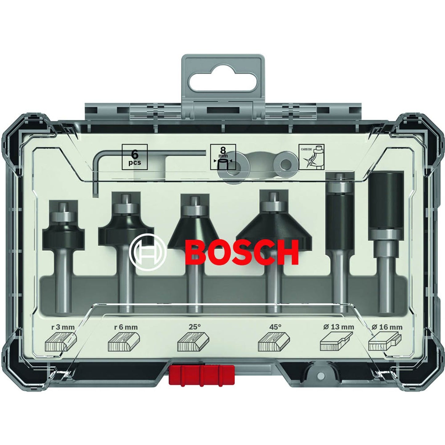 BOSCH Fräser-Set 6-teilig | 2607017469