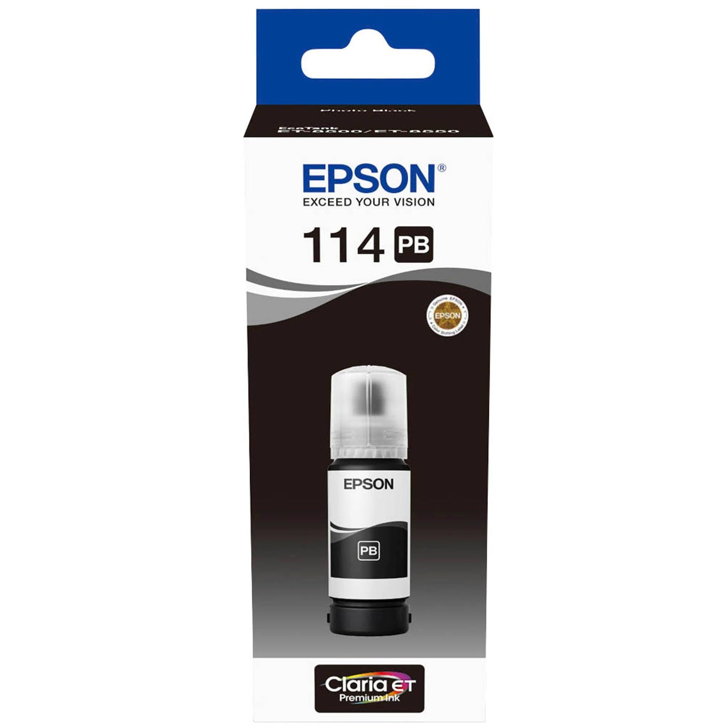 EPSON 114/T07B1 Foto schwarz Tintenflasche | C13T07B140