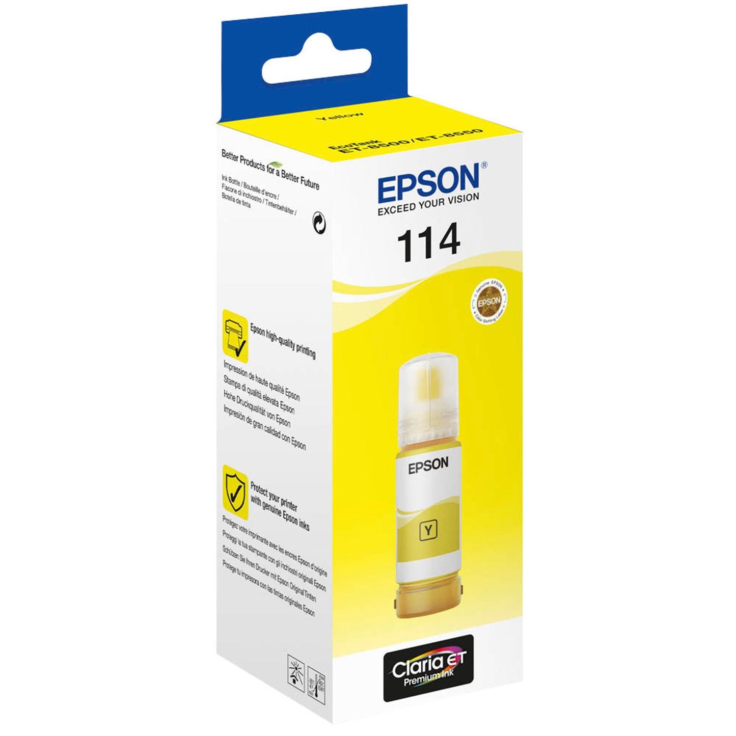 EPSON 114/T07B4 gelb Tintenflasche | C13T07B440
