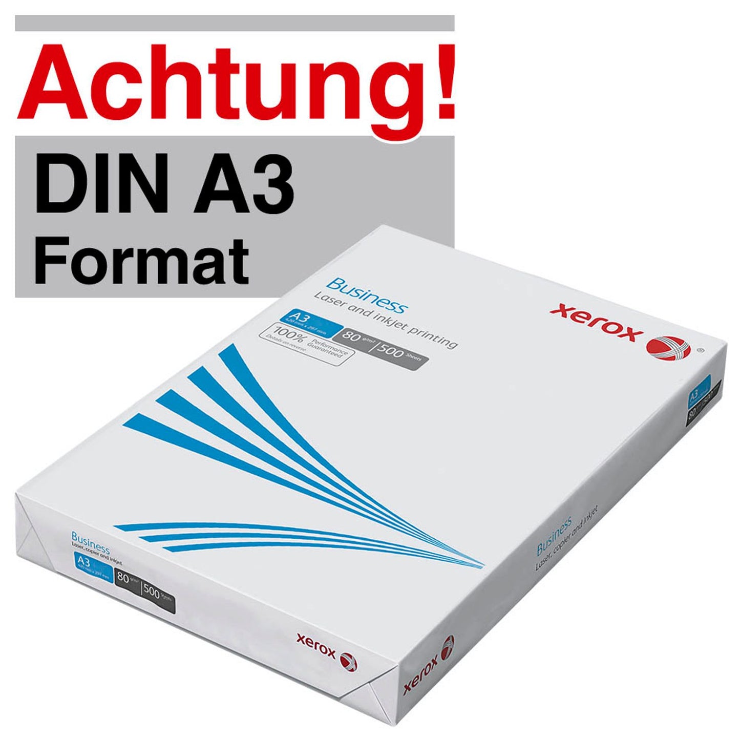 xerox Kopierpapier Business DIN A3 80 g/qm | 003R91821 | 1 Pack = 500 Blatt
