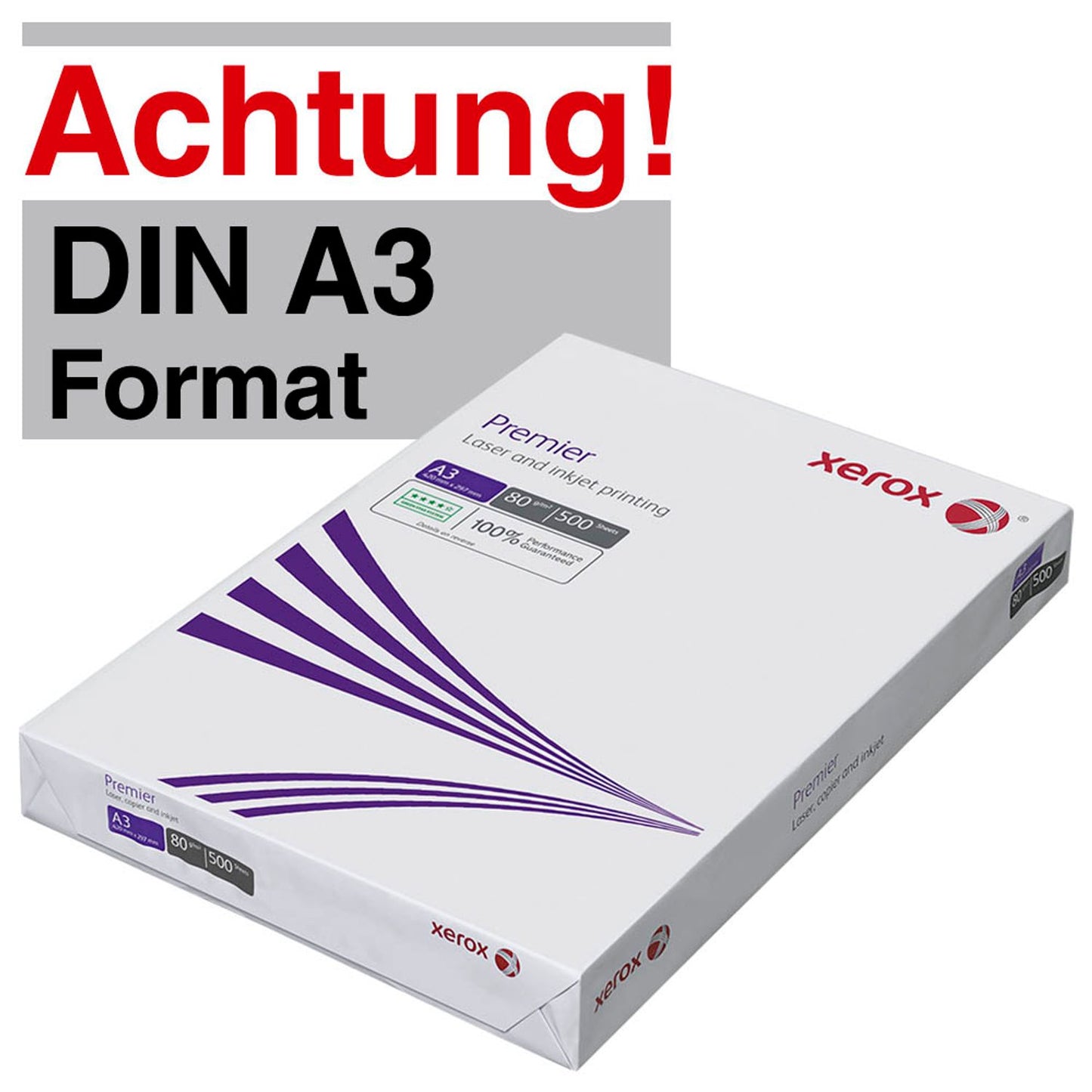 xerox Kopierpapier Premier DIN A3 80 g/qm | 003R91721 | 1 Pack = 500 Blatt