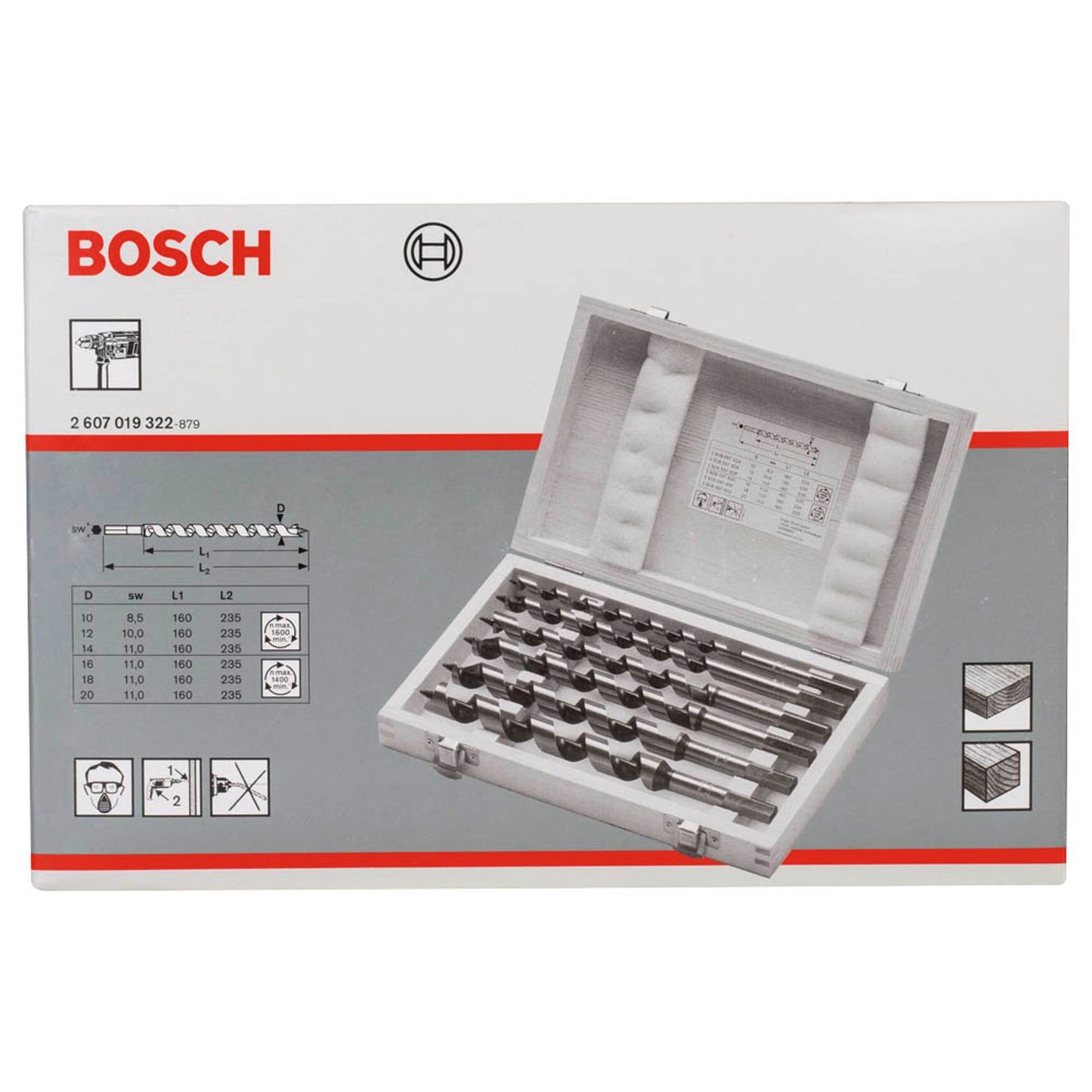 BOSCH Schlangenbohrer-Set, 6-teilig | 2607019323