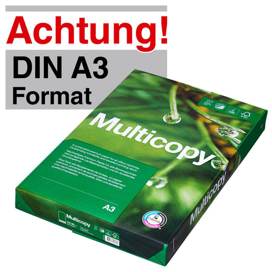 Multicopy Kopierpapier ORIGINAL DIN A3 80 g/qm | 88127524 | 1 Pack = 500 Blatt