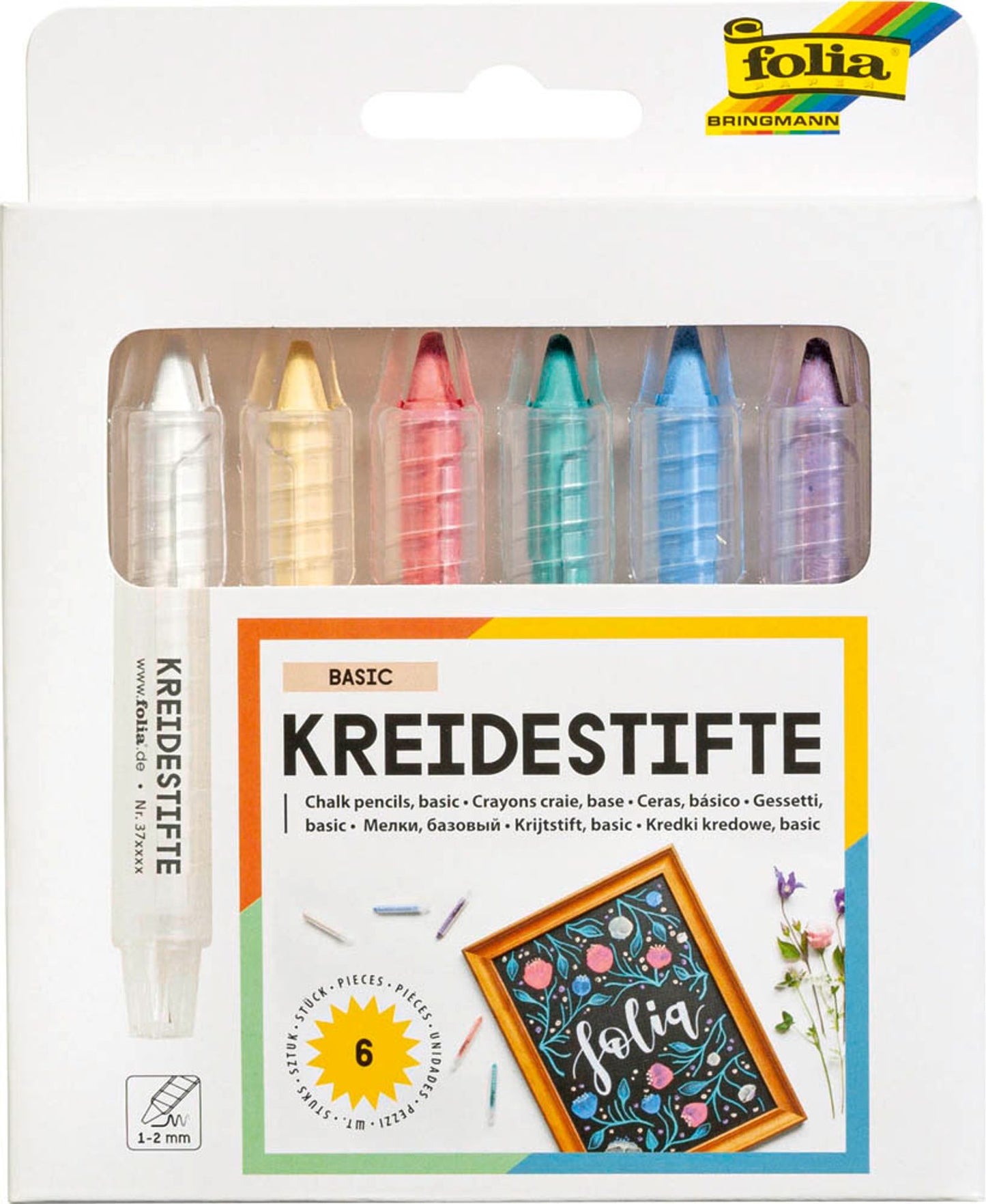 folia Kreidestifte farbsortiert