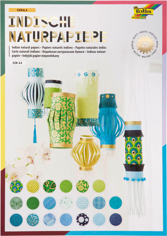 folia Motivblock Colours of India farbsortiert 20 Blatt