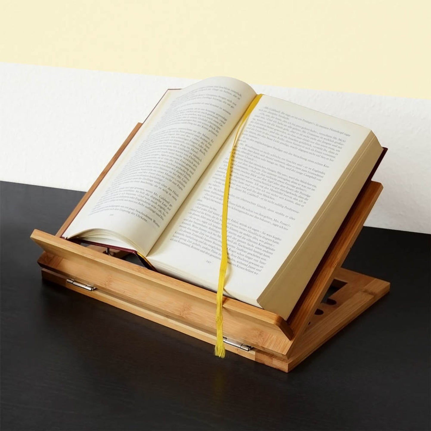 relaxdays Buchstütze braun 33,0 x 22,5 x 22,0 cm | 10014658_0