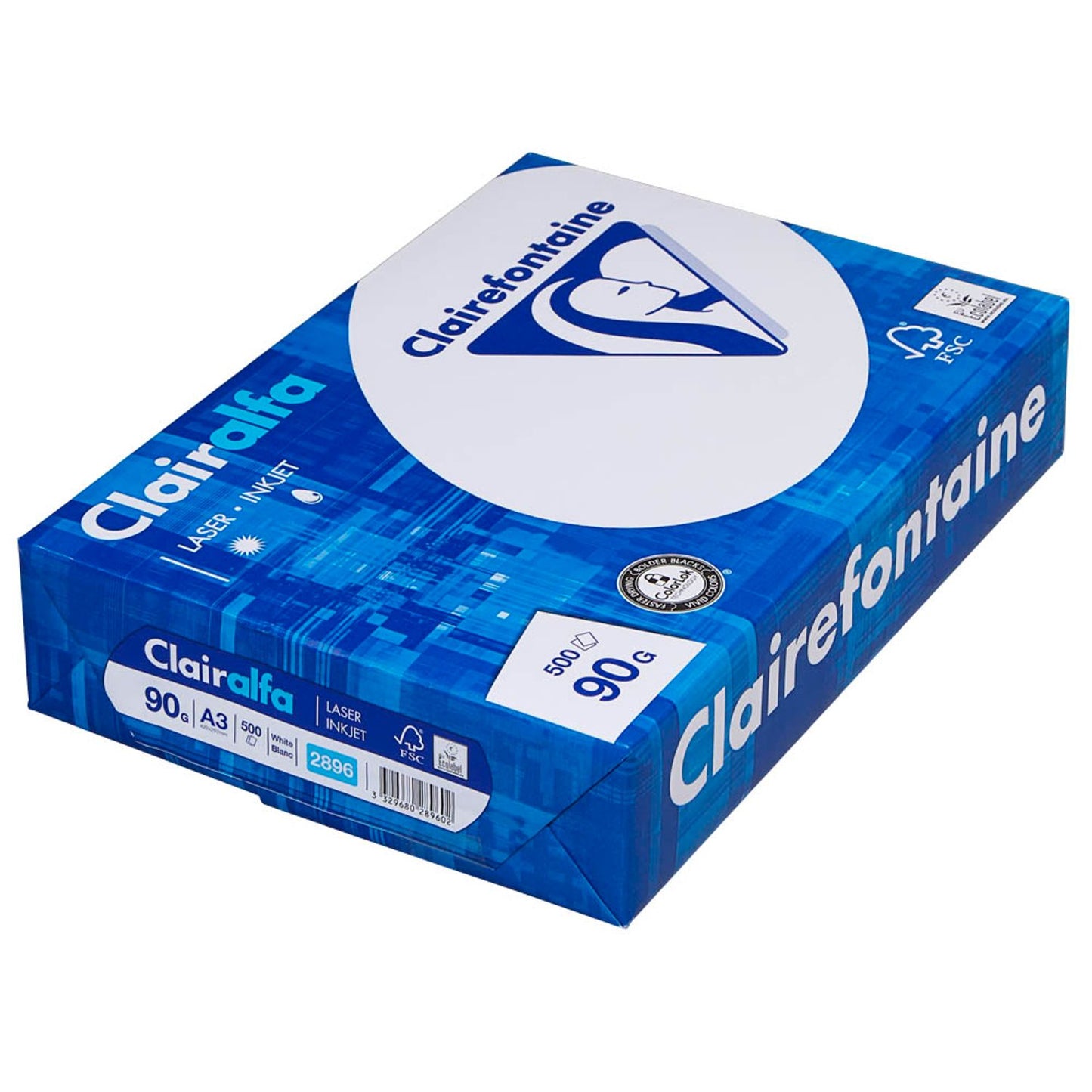 Clairefontaine Kopierpapier Clairalfa DIN A3 90 g/qm | 2895C | 1 Pack = 500 Blatt