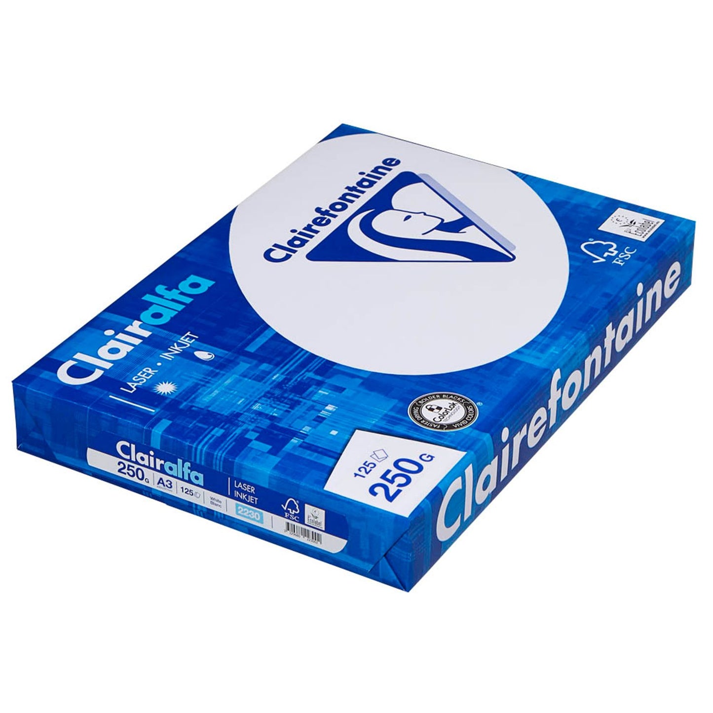 Clairefontaine Kopierpapier Clairalfa DIN A3 250 g/qm | 2232C | 1 Pack = 125 Blatt