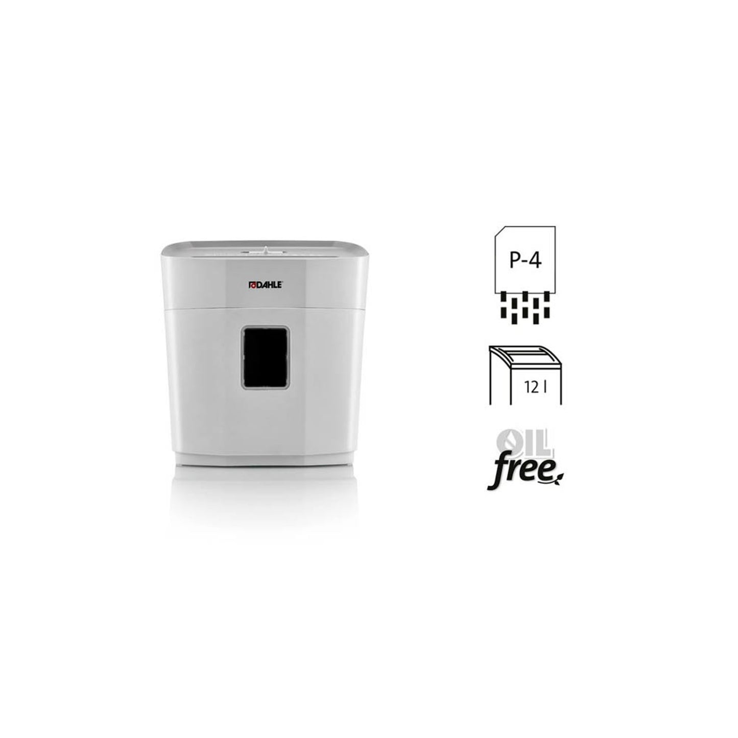 DAHLE PaperSAFE 100 Aktenvernichter mit Partikelschnitt P-4, 5 x 18 mm, bis , lichtgrau | 23100-16168
