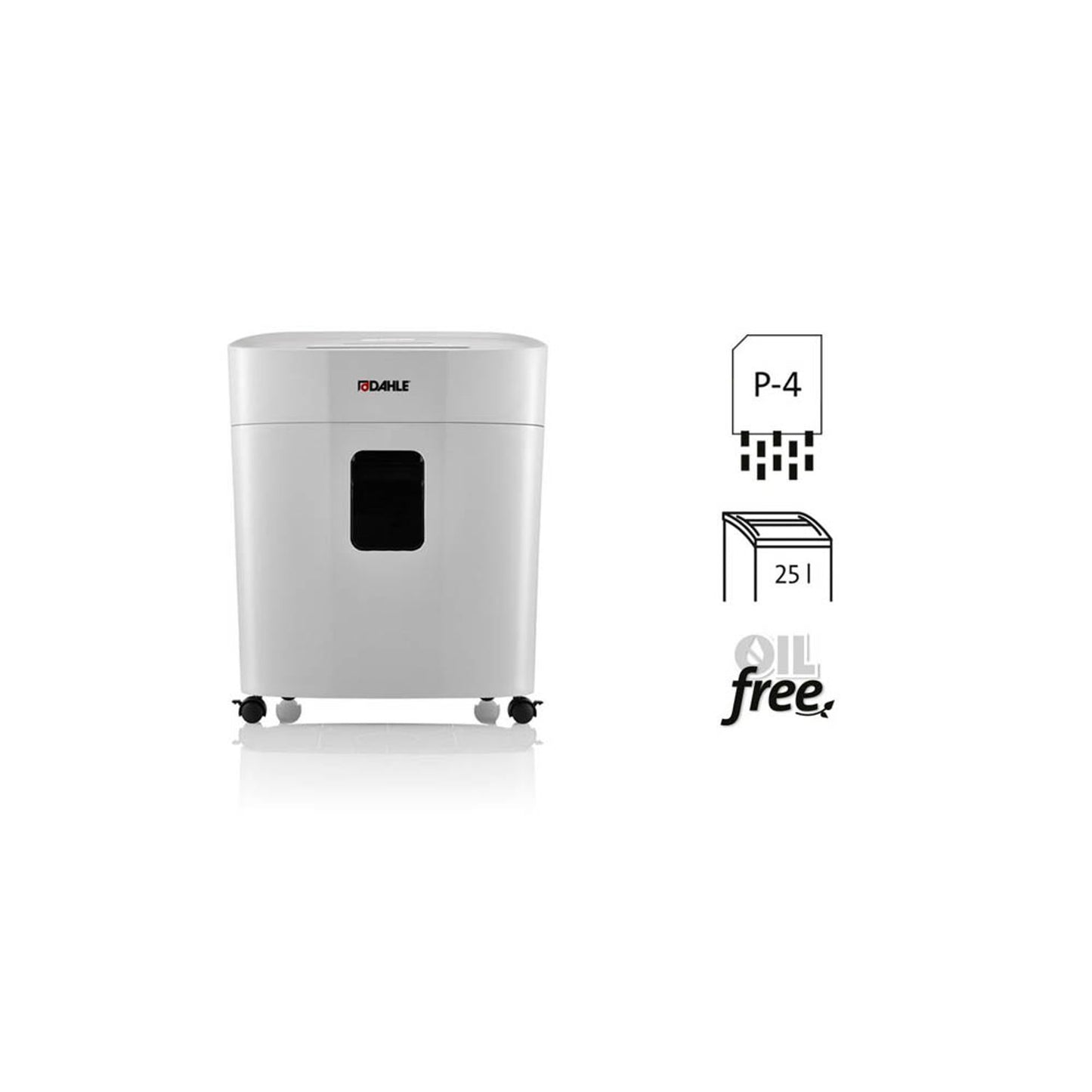 DAHLE PaperSAFE 260 Aktenvernichter mit Partikelschnitt P-4, 4 x 12 mm, bis , lichtgrau | 23260-16172
