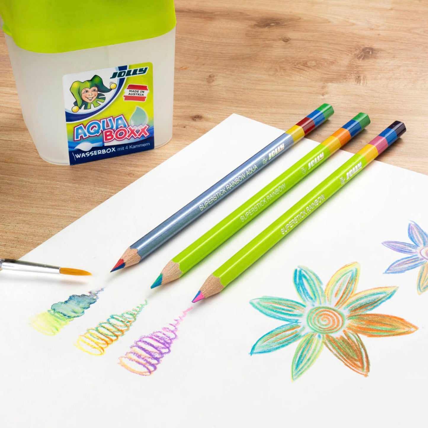JOLLY SUPERSTICK RAINBOW Buntstifte farbsortiert | 3740-0004 | 1 Pack = 3 St.