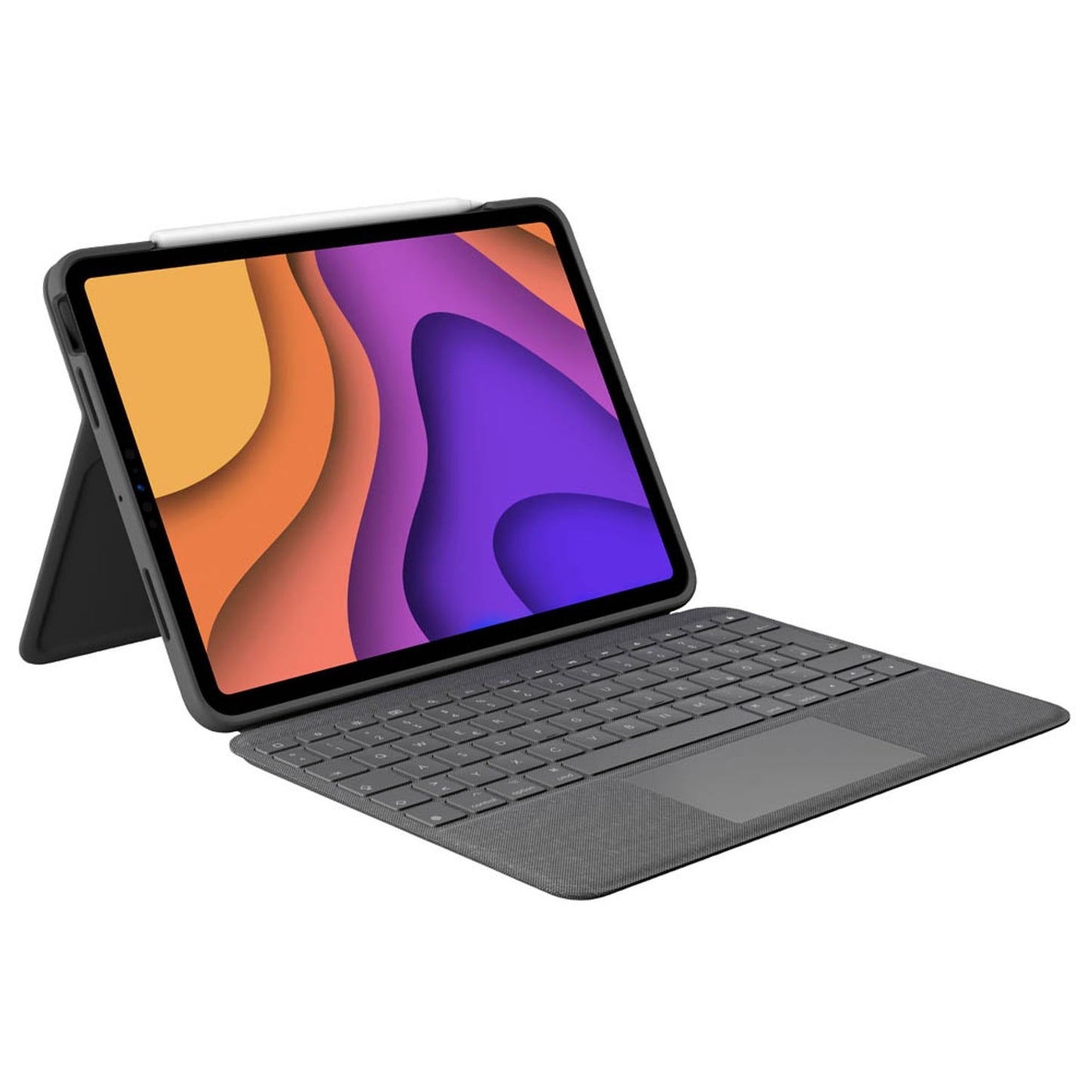 Logitech FOLIO TOUCH Tablet-Tastatur grau geeignet für Apple iPad Air 4. Gen (2020), Apple iPad Air 5. Gen (2022) | 920-009956