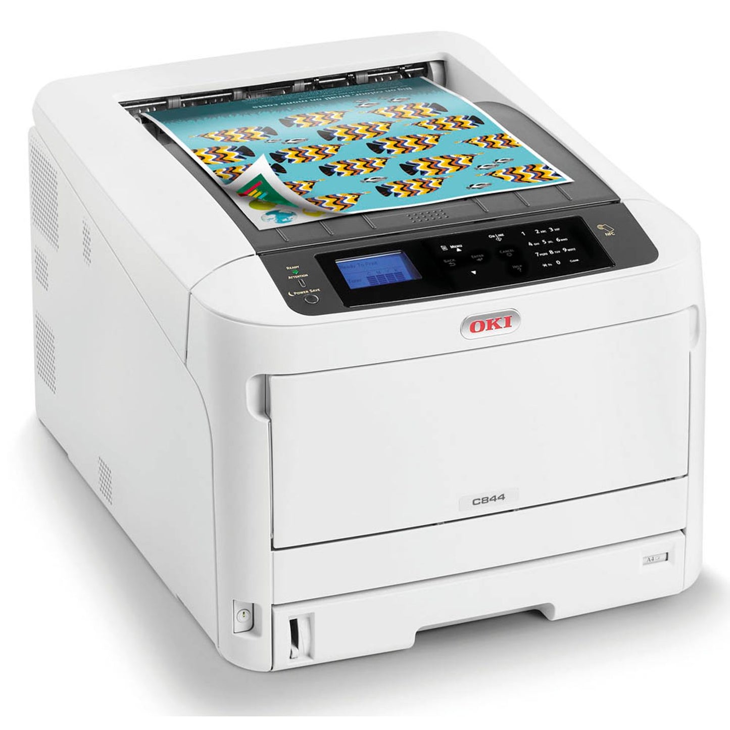 OKI C844dnw Farb-Laserdrucker grau | 47074304