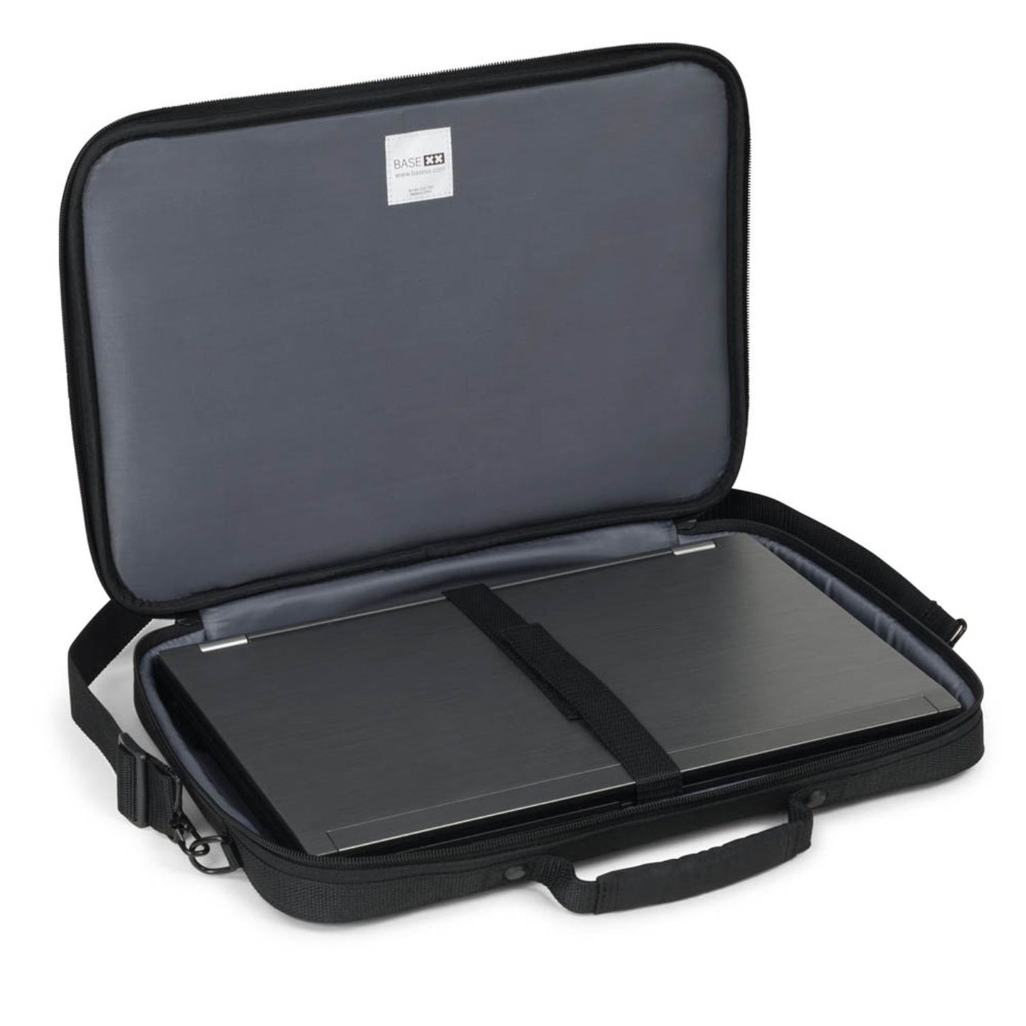BASE XX Laptoptasche Clamshell Kunstfaser schwarz bis 35,8 cm (14,1 Zoll) | D31794