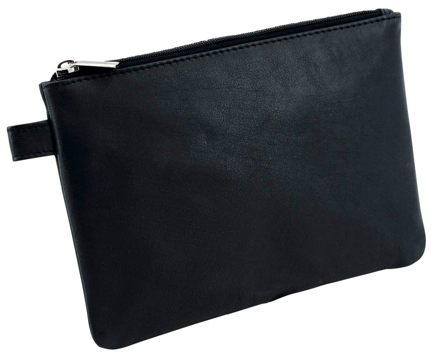 Alassio Reißverschlussbeutel schwarz Leder, 1 St.