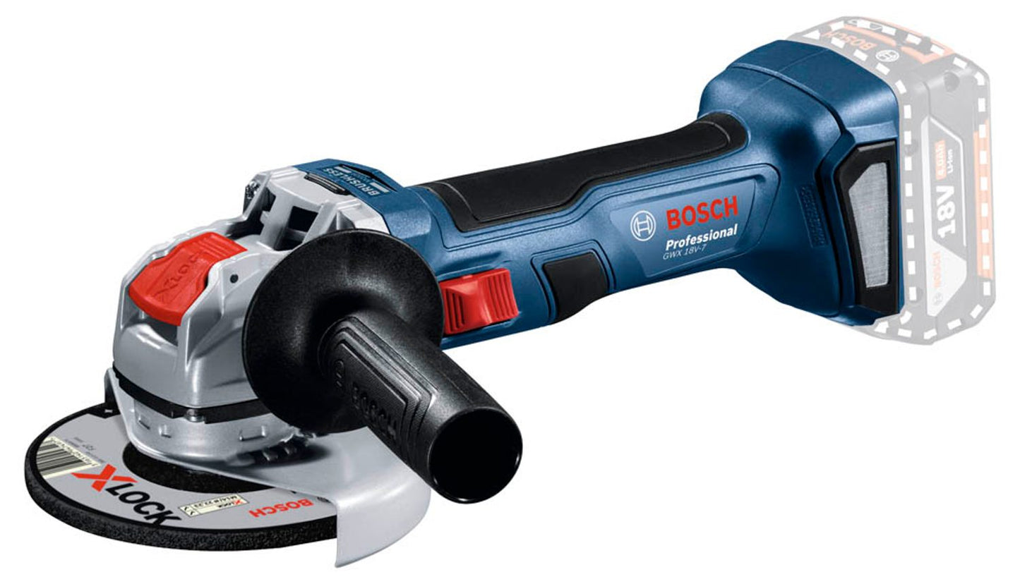 BOSCH Professional GWX 18V-7 Akku-Winkelschleifer 18,0 V, ohne Akku