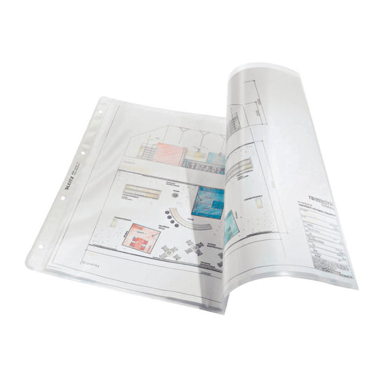 LEITZ Prospekthüllen DIN A3 transparent glatt 0,13 mm | 47230003 | 1 Pack = 50 St.