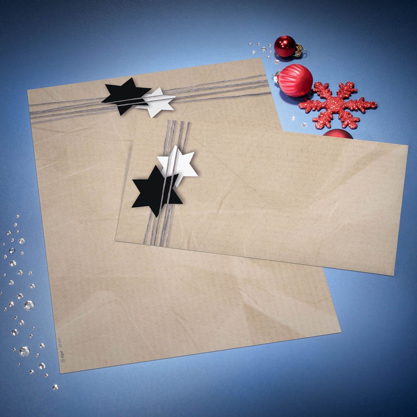 SIGEL Weihnachtsbriefpapier Christmas Wrapping Motiv DIN A4 90 g/qm | DP079 | 1 Pack = 100 Blatt