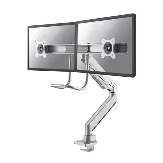 Neomounts Monitor-Halterung für 2 Monitore, Tischklemme, Tischbohrung