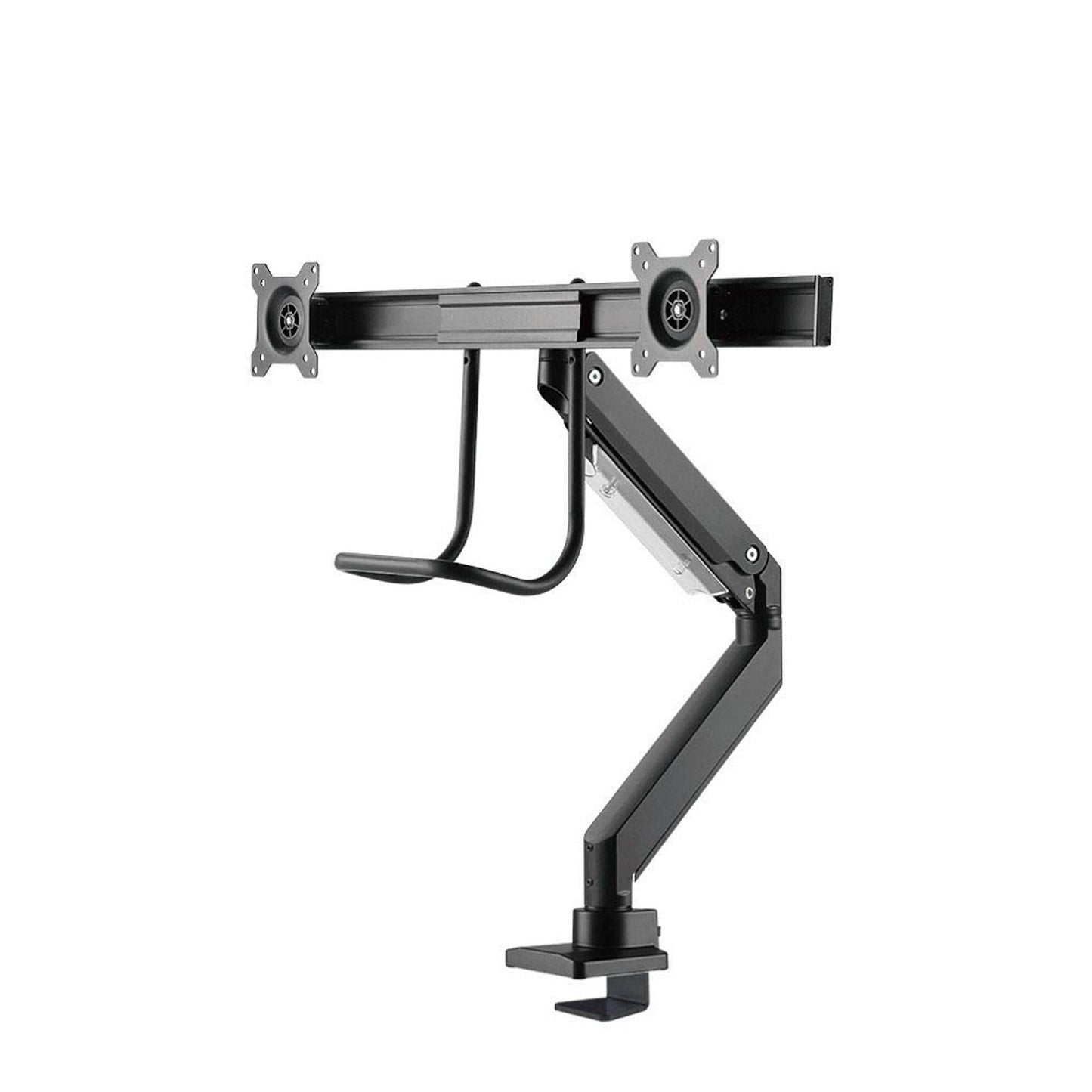Neomounts Monitor-Halterung schwarz für 2 Monitore, Tischklemme, Tischbohrung | NM-D775DXBLACK