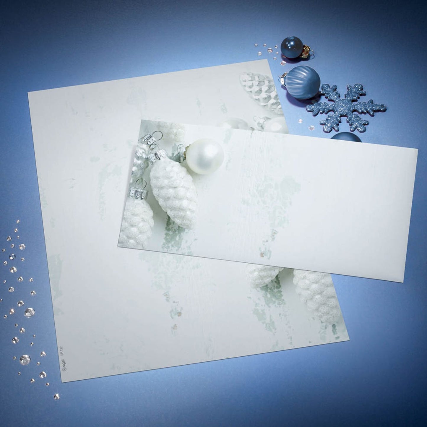 SIGEL Weihnachtsbriefumschläge Modern Christmas DIN lang ohne Fenster | DU132 | 1 Pack = 50 St.