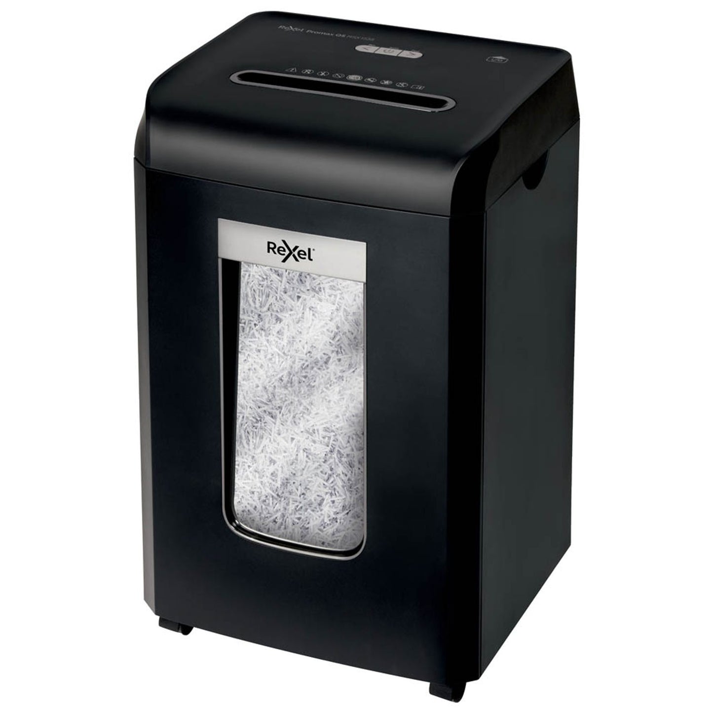 Rexel ProMax RSX1538 Aktenvernichter mit Partikelschnitt P-4, 4 x 40 mm, bis , schwarz | 2104587EU