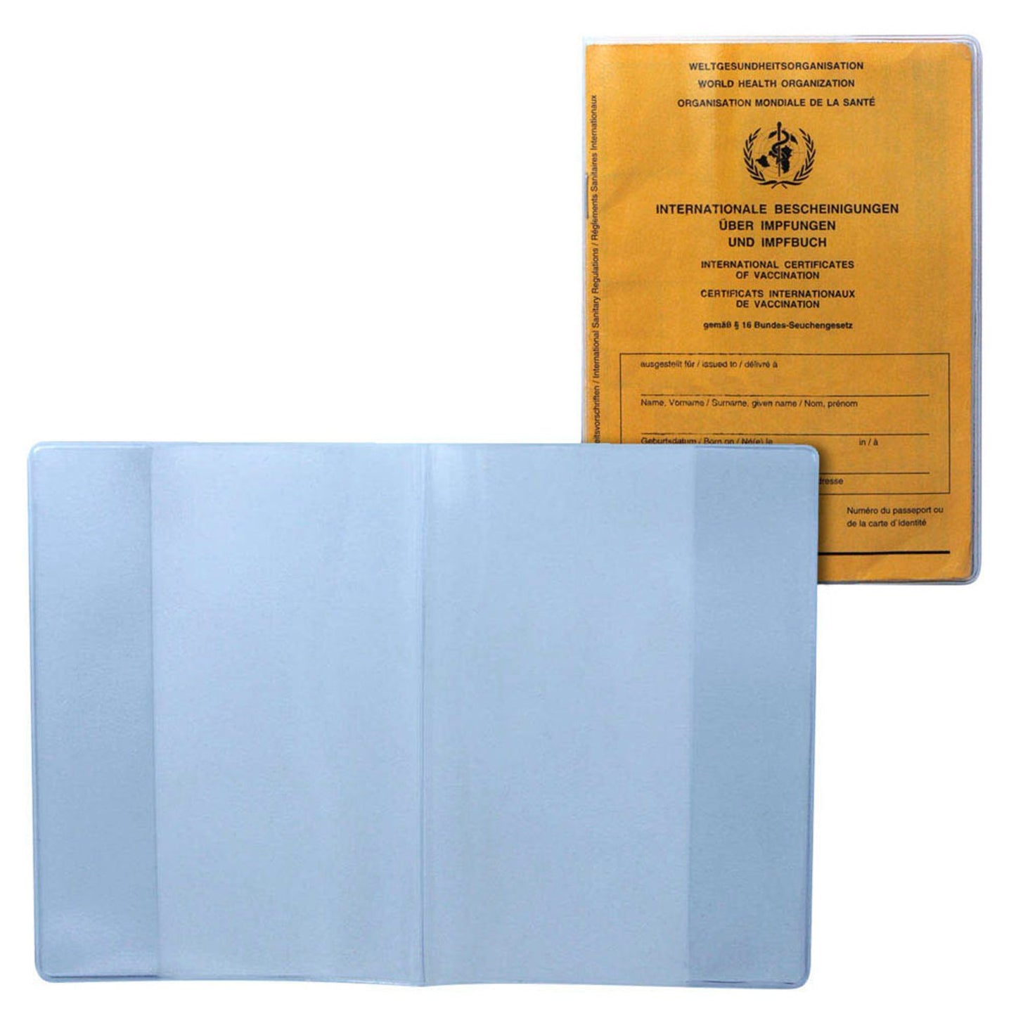 KRANHOLDT Dokumentenhüllen transparent 13,0 x 9,5 cm | 11600E | 1 Pack = 2 St.