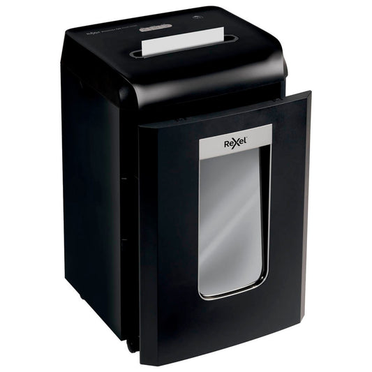 Rexel ProMax RSX1538 Aktenvernichter mit Partikelschnitt P-4, 4 x 40 mm, bis , schwarz | 2104587EU