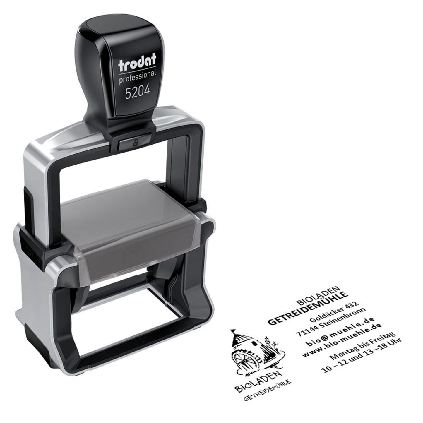 trodat Textstempel, individualisierbar 5204 selbstfärbend schwarz