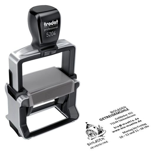trodat Textstempel, individualisierbar 5204 selbstfärbend schwarz
