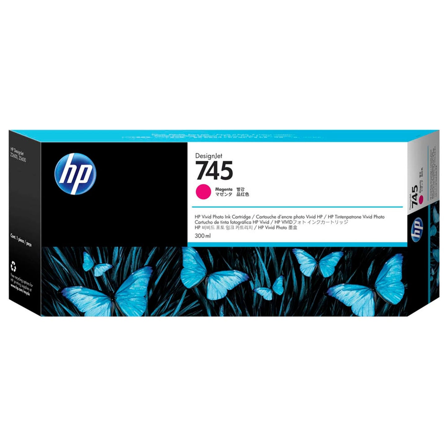 HP 745 () magenta Druckerpatrone | F9K01A