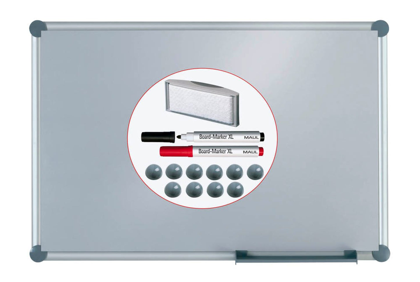 MAUL Whiteboard MAULpro silber kunststoffbeschichteter Stahl