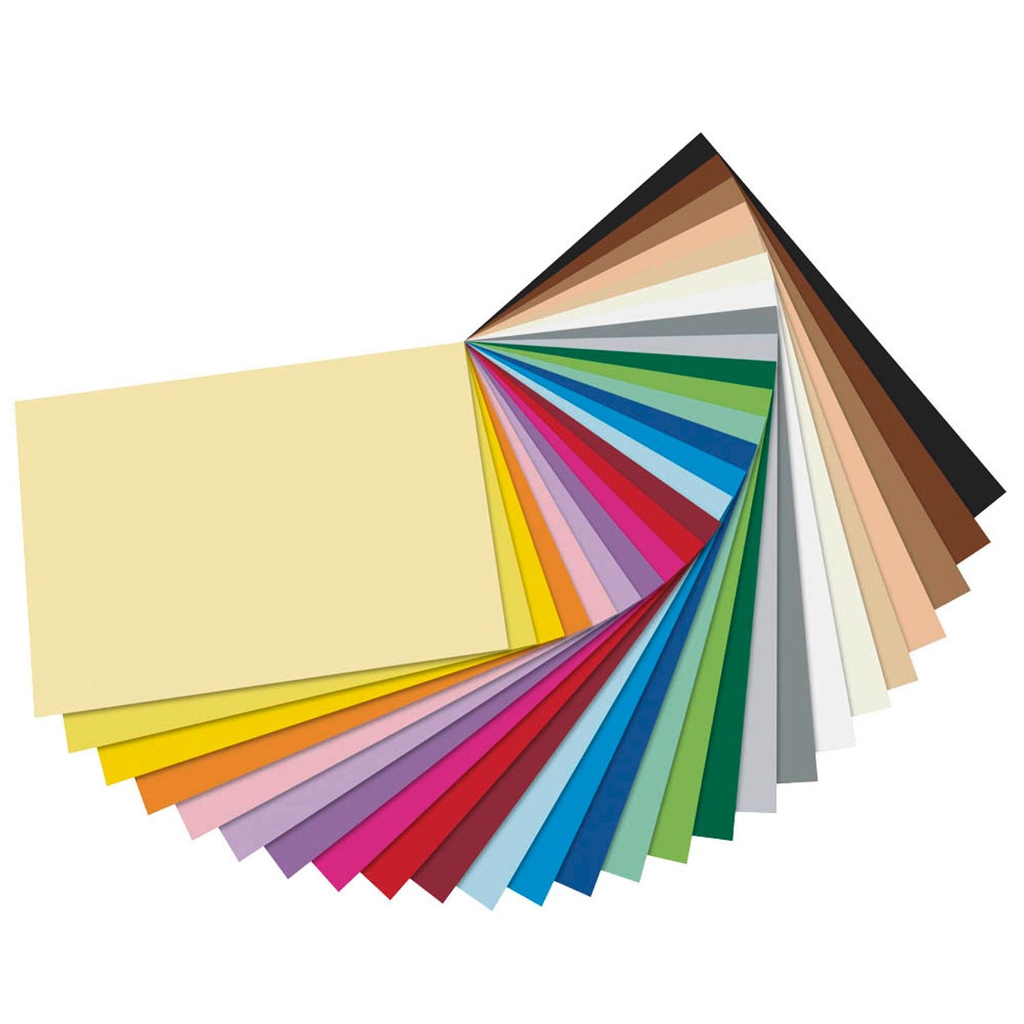 folia Tonpapier Riesen-Block farbsortiert 130 g/qm | 655 | 1 Block = 50 Blatt