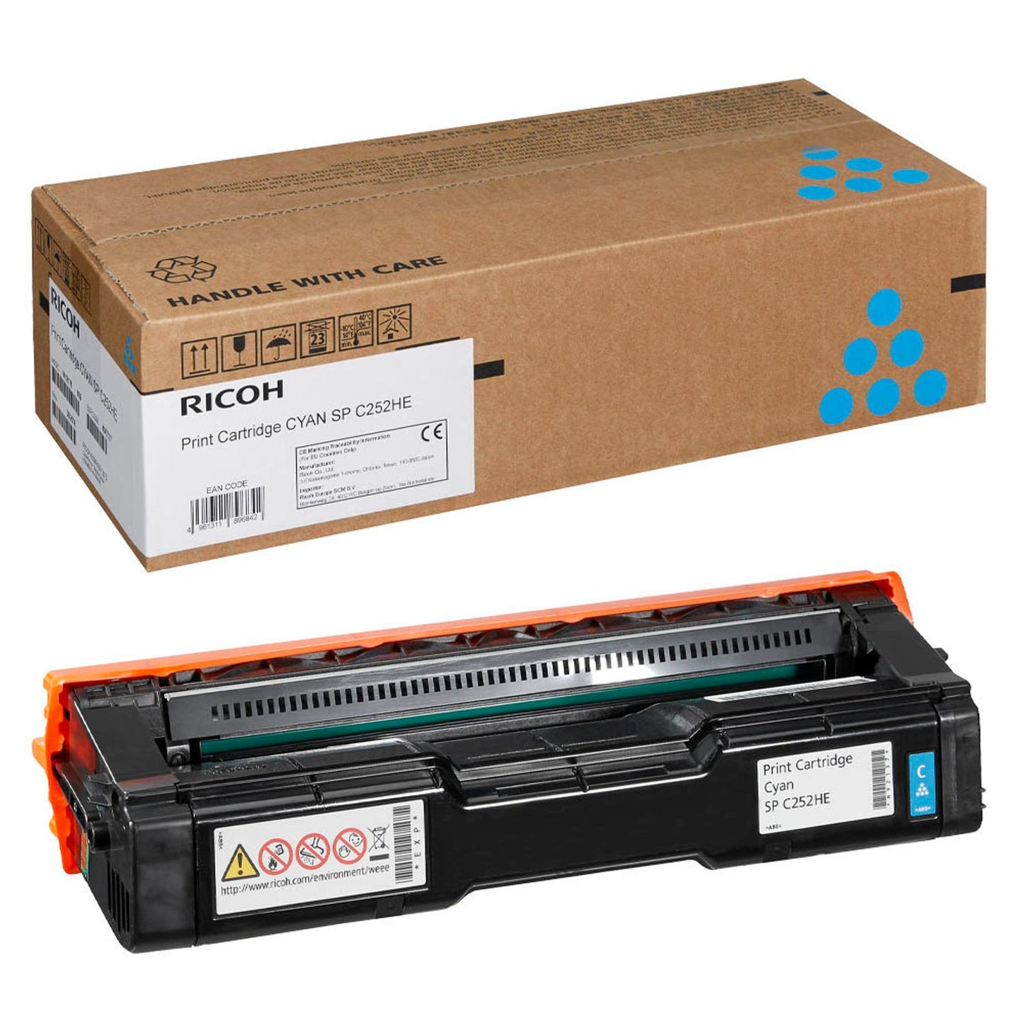 RICOH Type SP C252HE cyan Toner | 407717