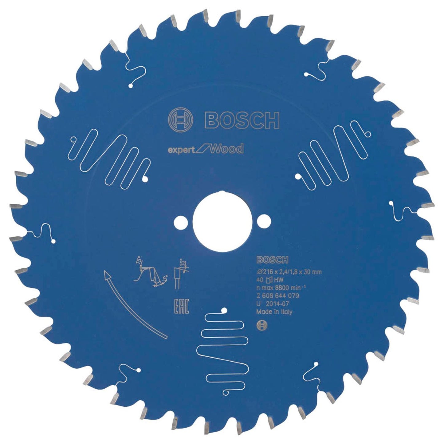 BOSCH EXPERT for Wood Kreissägeblatt 216,0 mm, 40 Zähne | 2608644079