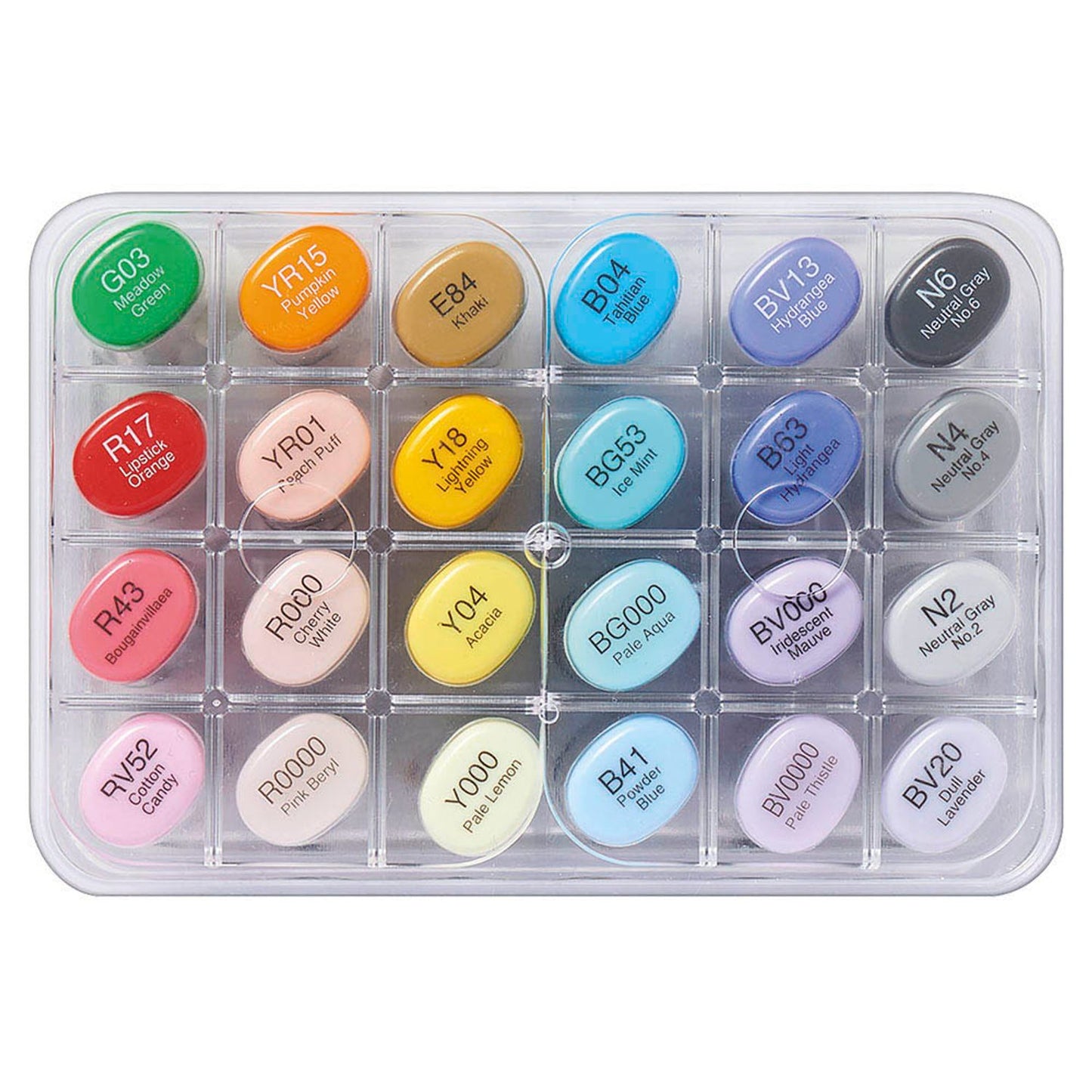 COPIC® Sketch Manga Illustration Layoutmarker farbsortiert 1,0 + 6,0 mm | 21075525 | 1 Pack = 24 St.