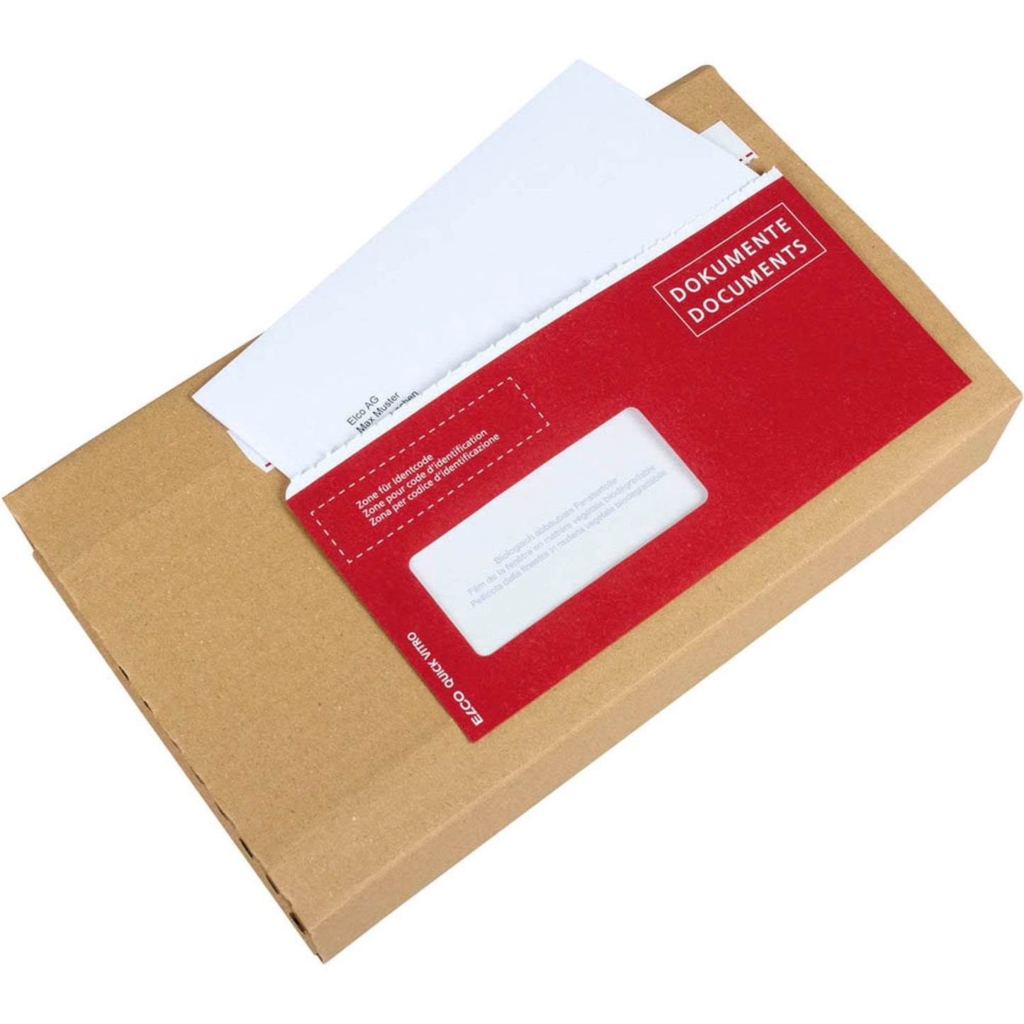 ELCO Lieferscheintaschen Quick Vitro Papier DIN lang | 29128.80 | 1 Pack = 250 St.