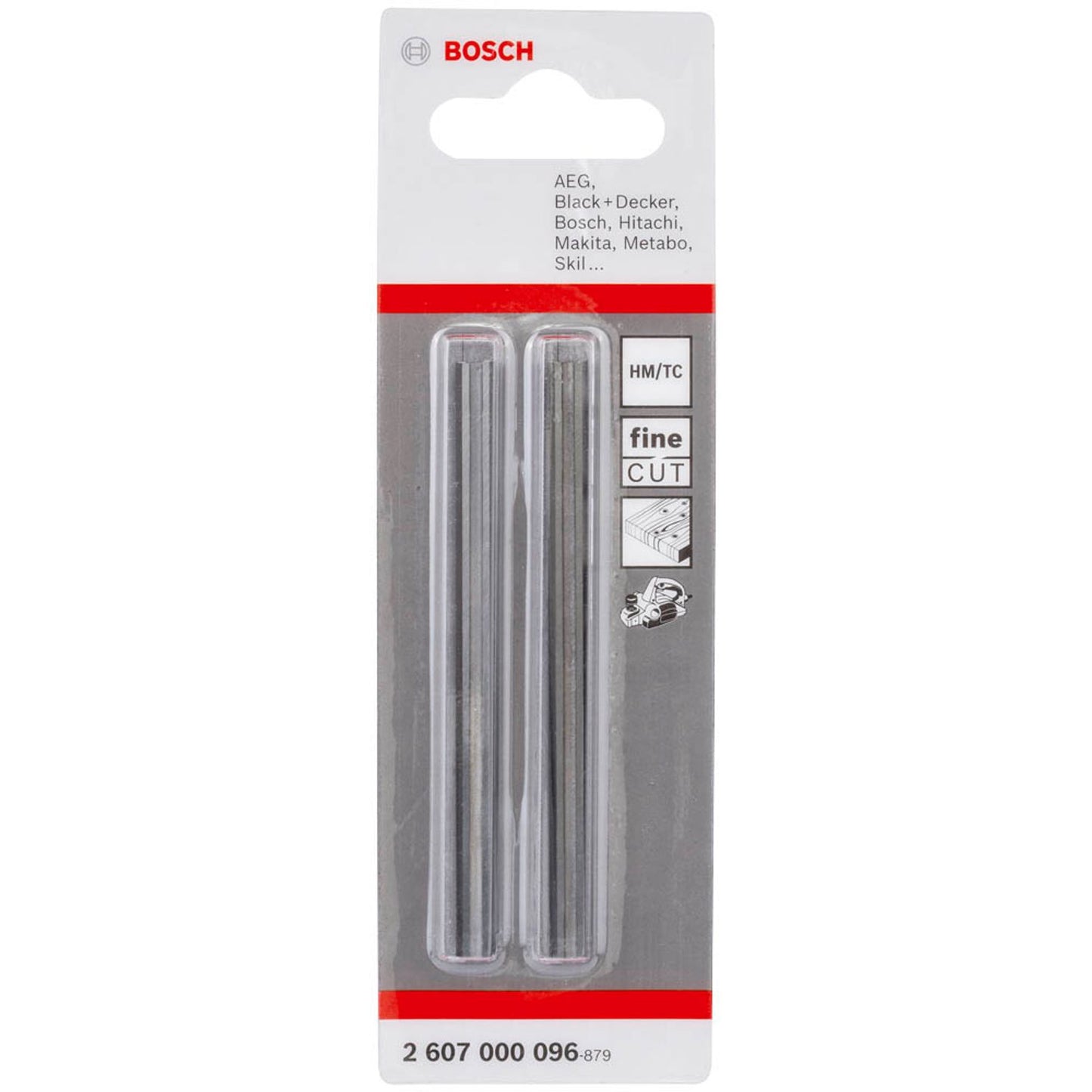 BOSCH Hobelmesser für Handhobel | 2607000096 | 1 Pack = 2 St.