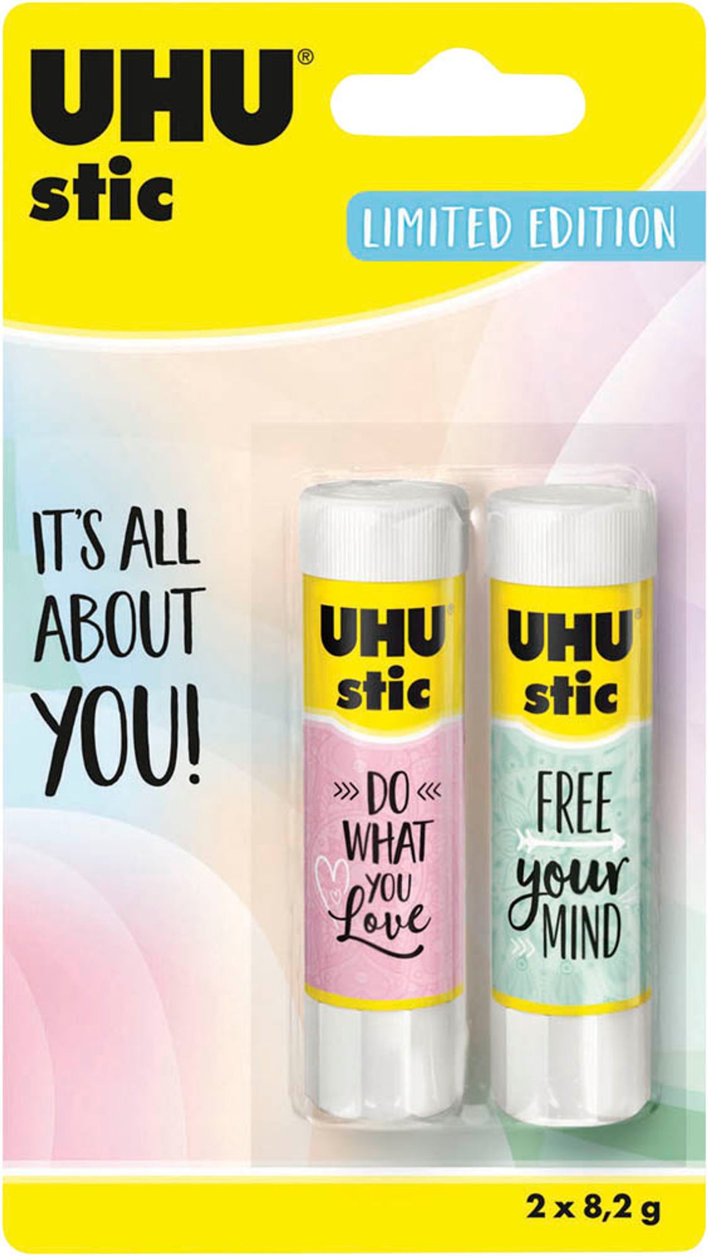 2 UHU stic It's all about you! Klebestifte