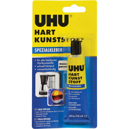 UHU Hart Kunststoff Spezialkleber 30,0 g | 46650