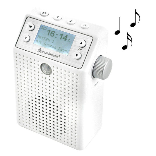 soundmaster DAB+ Empfänger weiß, silber | DAB60WE