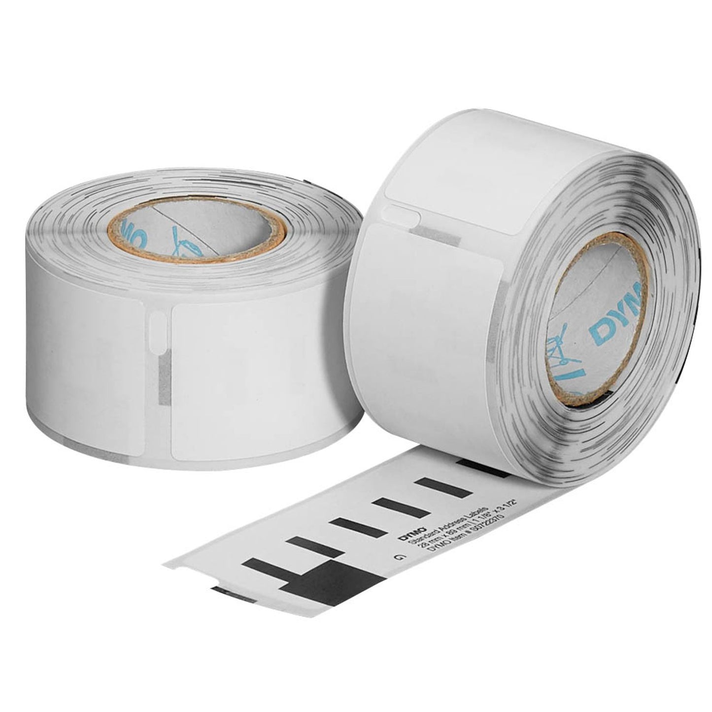 DYMO Etikettenrollen für Etikettendrucker S0722370 weiß, 28,0 x 89,0 mm, 12 x 130 Etiketten | 2093091 | 1 Pack = 12x 130 Etiketten