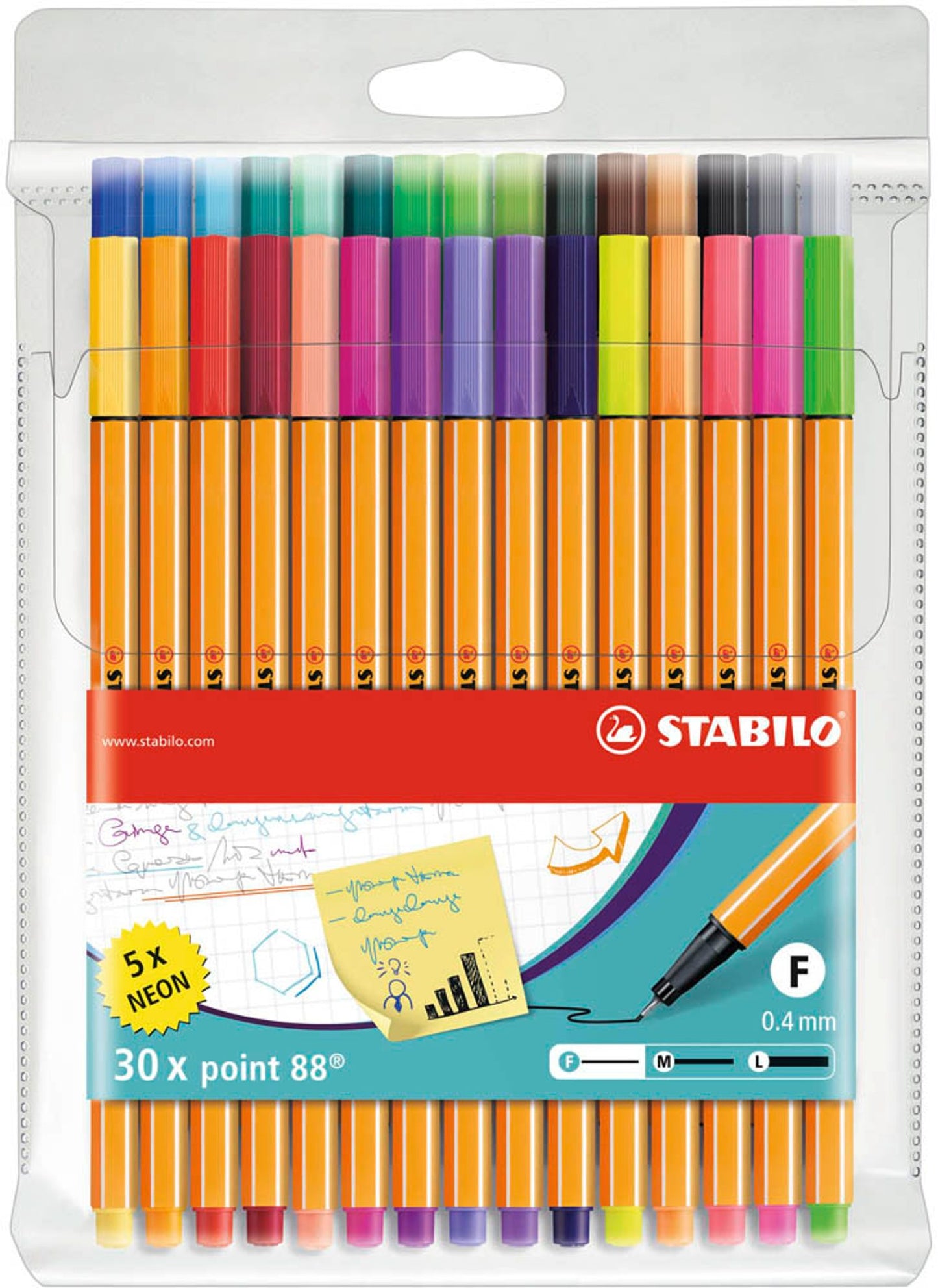 STABILO Point 88 Fineliner farbsortiert 0,4 mm