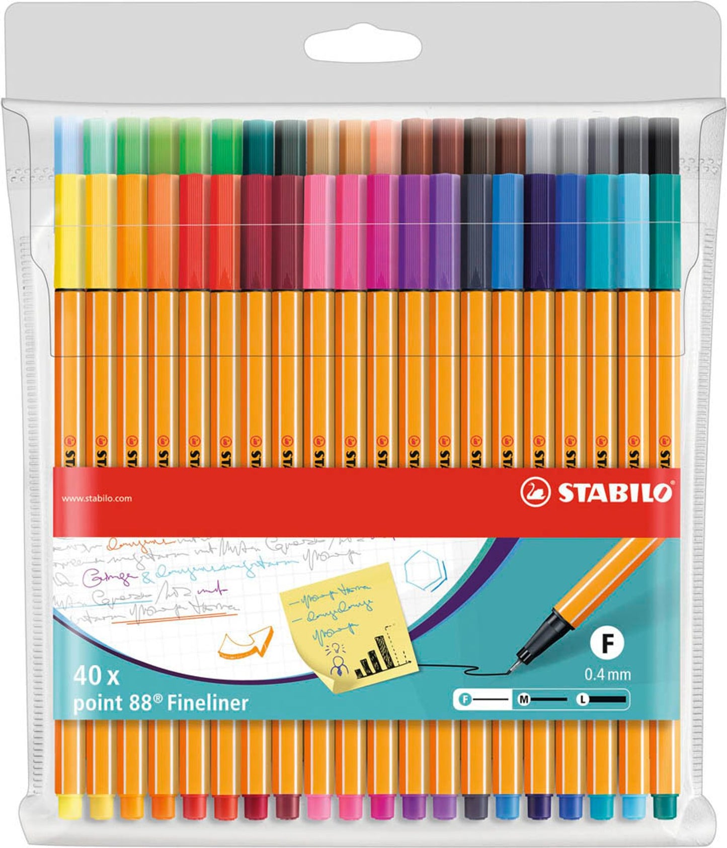 STABILO Point 88 Fineliner farbsortiert 0,4 mm