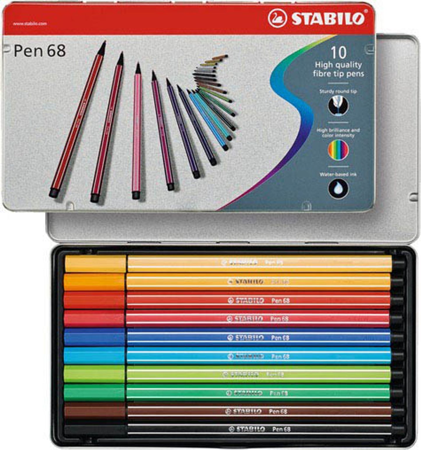 STABILO Pen 68 Filzstifte farbsortiert